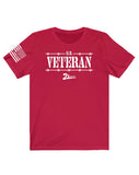White Design "U.S. Veteran" Jersey Short Sleeve