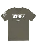White Design "U.S. Veteran" Jersey Short Sleeve