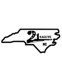 21 Gun Salute "NC" Vinyl Decal